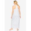 Dreams & Co. Plus Size Breezy Eyelet Knit Long Nightgown(Classic White)