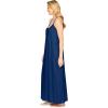 Dreams & Co. Plus Size Breezy Eyelet Knit Long Nightgown(Evening Blue)