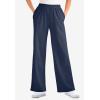 Woman Within Plus Size 7-Day Wide-Leg Elastic-Waist Stretchy Knit Pant(Deep Teal)