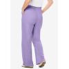 Woman Within Plus Size 7-Day Wide-Leg Elastic-Waist Stretchy Knit Pant(Soft Iris)