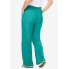 Woman Within Plus Size 7-Day Wide-Leg Elastic-Waist Stretchy Knit Pant(Waterfall)