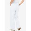 Woman Within Plus Size 7-Day Wide-Leg Elastic-Waist Stretchy Knit Pant(White)