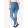 Woman Within Plus Size Fineline Stretch Denim Skinny Pull-On Jeans(Light Stonewash)