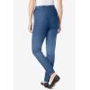 Woman Within Plus Size Fineline Stretch Denim Skinny Pull-On Jeans(Medium Stonewash)