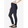 Woman Within Plus Size Fineline Stretch Denim Skinny Pull-On Jeans(Navy)