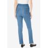 Woman Within Plus Size Flex Pull-On Straight-Leg Gap-Free Stretch Denim Jeans(Light Stonewash)