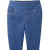 Woman Within Plus Size Flex Pull-On Straight-Leg Gap-Free Stretch Denim Jeans(Medium Stonewash)