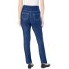 Woman Within Plus Size Flex Pull-On Straight-Leg Gap-Free Stretch Denim Jeans(Stonewash Sanded)