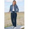 Woman Within Plus Size Flex Pull-On Straight-Leg Gap-Free Stretch Denim Jeans(Toffee)