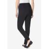 Woman Within Plus Size Petite Fineline Stretch Denim Skinny Pull-On Jeans – 12 WP, Black