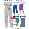 Woman Within Plus Size Sport-Knit Pull-On Capri Pants(Pale Seafoam)