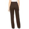 Woman Within Plus Size Stretch Ponte Knit Pull-On Wide-Leg Pants(Chocolate)