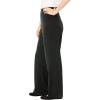 Woman Within Plus Size Stretch Ponte Knit Pull-On Wide-Leg Pants(Heather Charcoal)