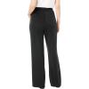 Woman Within Plus Size Stretch Ponte Knit Pull-On Wide-Leg Pants(Heather Charcoal)