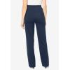 Woman Within Plus Size Stretch Ponte Knit Pull-On Wide-Leg Pants(Navy)