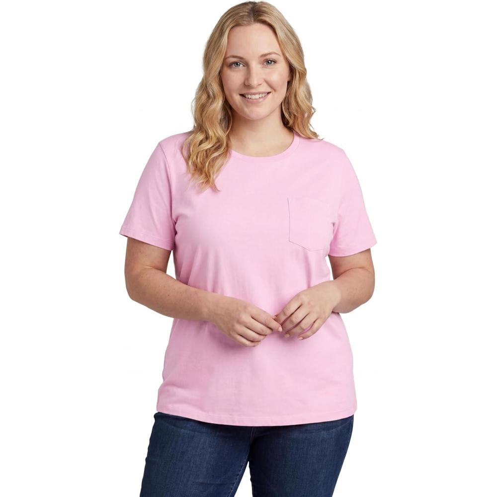 imageWoman Within Plus Size Perfect Crewneck Pocket TeePink