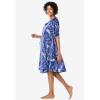 Only Necessities Plus Size Short Sweeping Printed Lounger