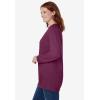 Woman Within Crewneck Fleece Sweatshirt(Deep Claret)