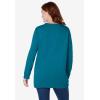 Woman Within Crewneck Fleece Sweatshirt(Deep Teal)