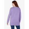 Woman Within Crewneck Fleece Sweatshirt(Soft Iris)