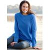 Woman Within Long-Sleeve Crewneck Soft Waffle Knit Thermal Shirt(Bright Cobalt)