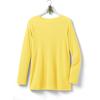 Woman Within Long-Sleeve Crewneck Soft Waffle Knit Thermal Shirt(Primrose Yellow)