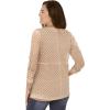 Woman Within Plus Size Crochet Curved-Hem Cardigan Sweater(New Khaki)