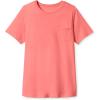 Woman Within Plus Size Perfect Crewneck Pocket Tee(Sweet Coral)