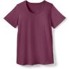 Woman Within Plus Size Perfect Short-Sleeve Scoopneck Tee(Deep Claret)