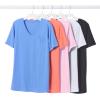 Woman Within Plus Size Perfect V-Neck Pocket Tee(Black)
