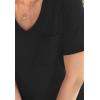 Woman Within Plus Size Perfect V-Neck Pocket Tee(Black)
