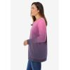 Woman Within Printed Sweatshirt(Peony Petal Ombre)