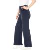 Woman Within Stretch-Cotton Knit Pull-On Wide-Leg Leggings(Heather Charcoal)