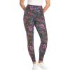 Woman Within Plus Size Stretch-Cotton Knit Pull-On Printed Leggings(Chocolate Batik)